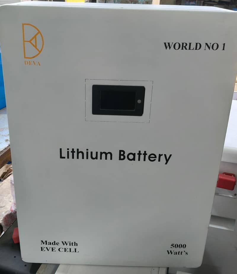 Lithium Battery 5000W|  World No. 1 Quality | Solar & UPS Use|

                                                            alt=