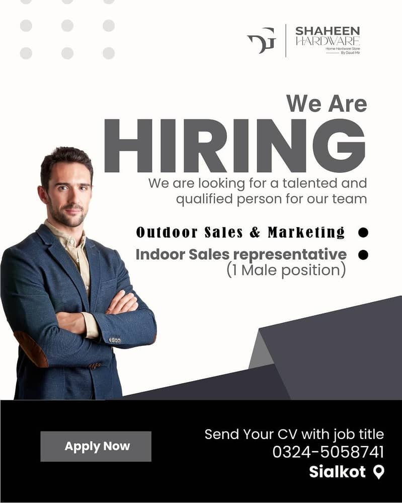 Sales & Marketing Staff Required || Indoor & Outdoor Marketing Jobs

                                                            alt=