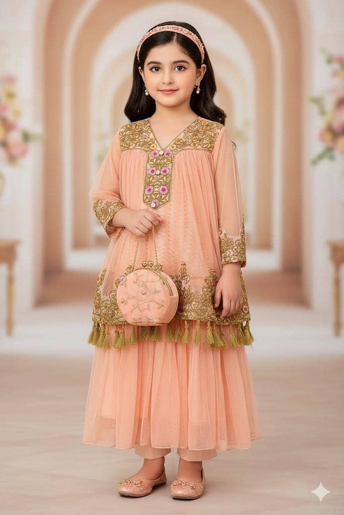 kid Stitched 2 piece fancy Dresses 

                                                            alt=