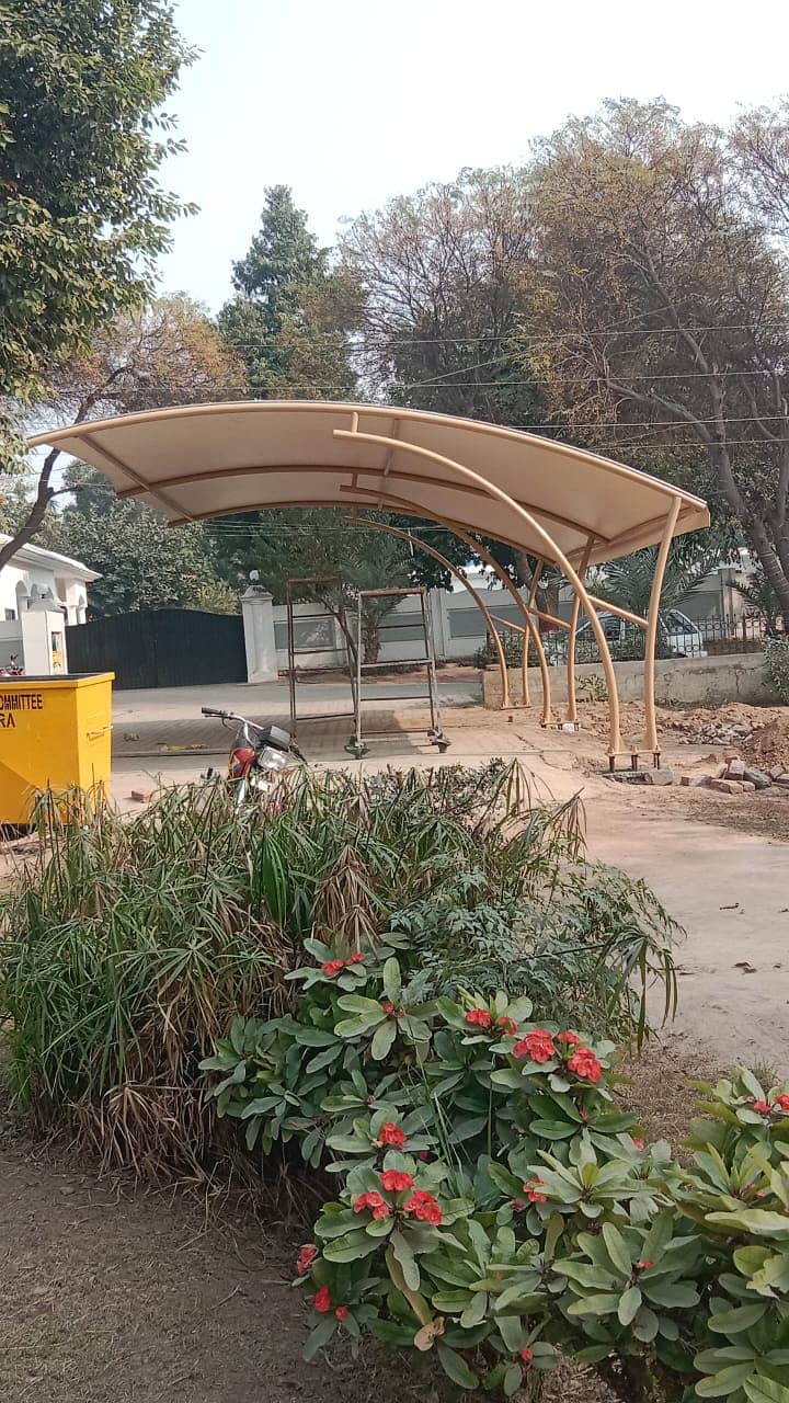 Pole Parking - Folding shade - Awnings shade - Pvc Shade - Car porch

                                                            alt=