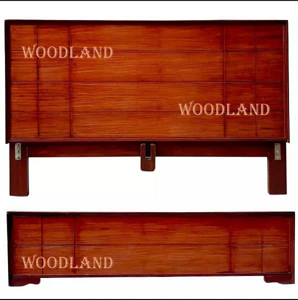 Wooden bed complete without side table

                                                            alt=