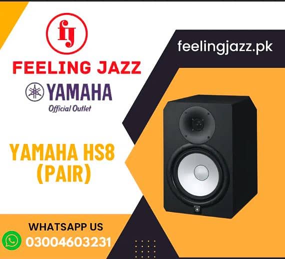 Yamaha HS8 Studio Monitors New /Digital /Piano /Guitar /Keyboards

                                                            alt=