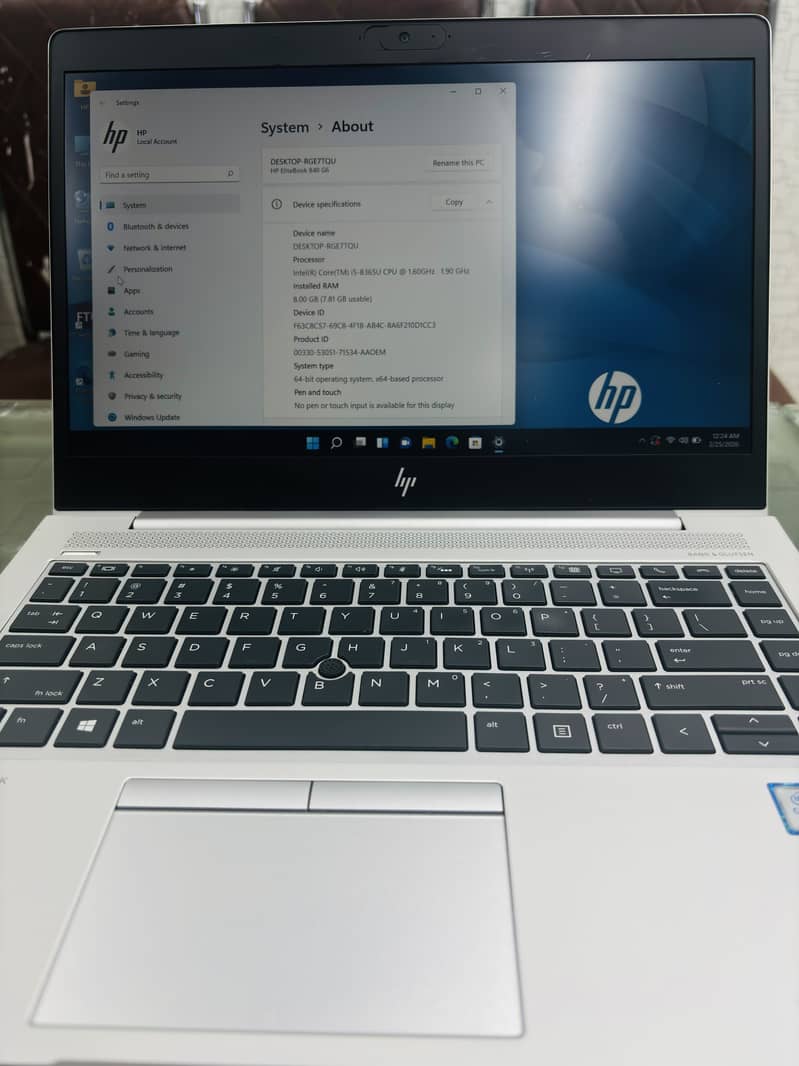 HP Elite Book 840 | G6 | core i5 | 8TH GEN | 8gb ram |256 gb ssd

                                                            alt=