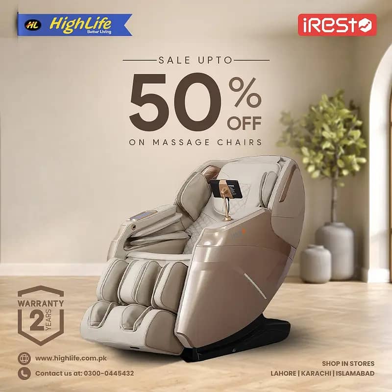iREST MASSAGE CHAIR PAKISTAN, 4D World no. 1 Massage Chair|Recliner

                                                            alt=