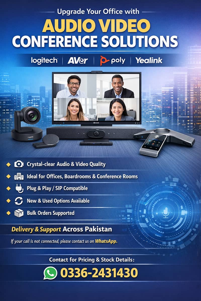 Audio Video Conference Solution – Logitech | Aver | Poly | Yealink

                                                            alt=