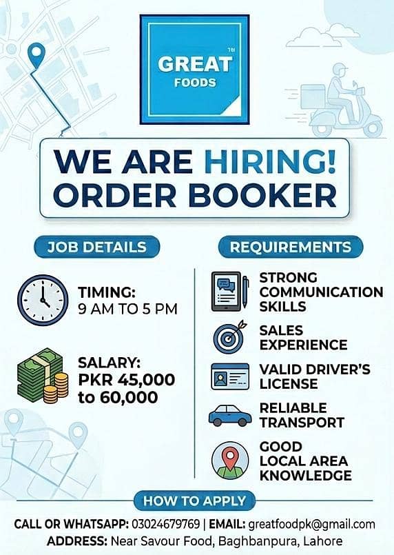 Order booker job

                                                            alt=