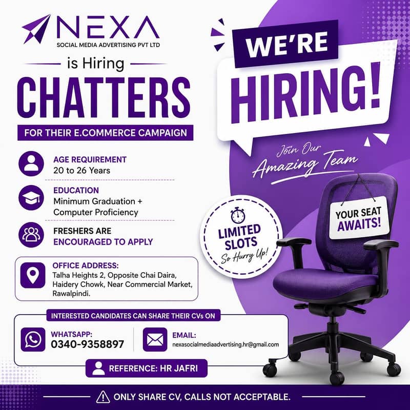 We are Hiring Chatters

                                                            alt=
