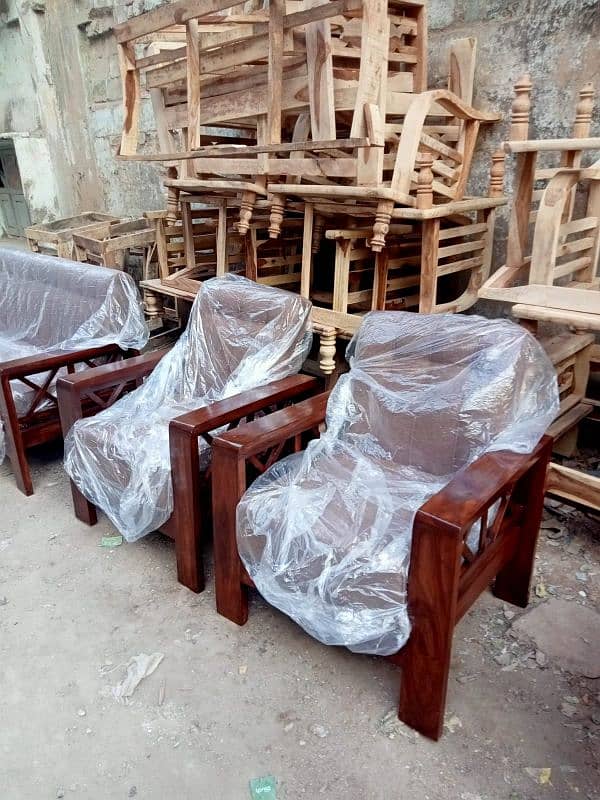 Premium Sheesham Wood Sofa Set | 5 Seater Sofa  | Single Sofa

                                                            alt=