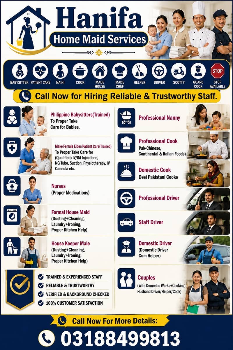 Hanifa Home Maid Services | Trusted Babysitters, Patient Care, Maids,

                                                            alt=