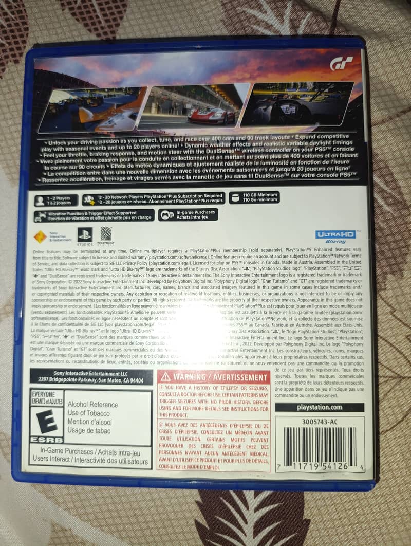 Grand Turismo 7 disc for ps5

                                                            alt=
