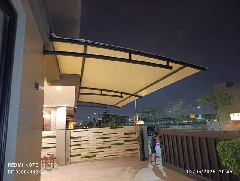 Parking shade for cars / Heat & waterproof shade / Pvc car porch shade

                                                            alt=