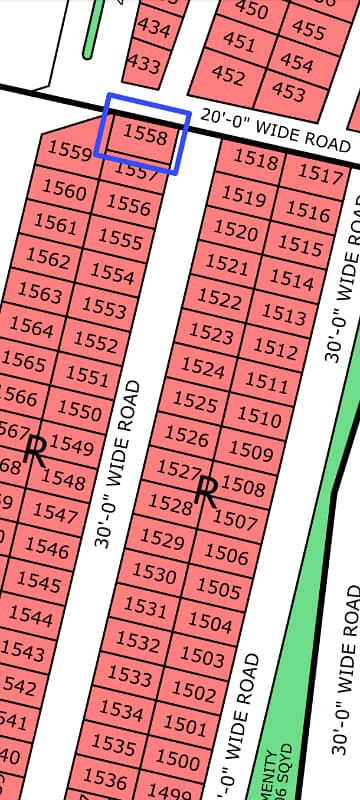 R-1558, 120 Sq. Yard, Overseas Block

                                                            alt=