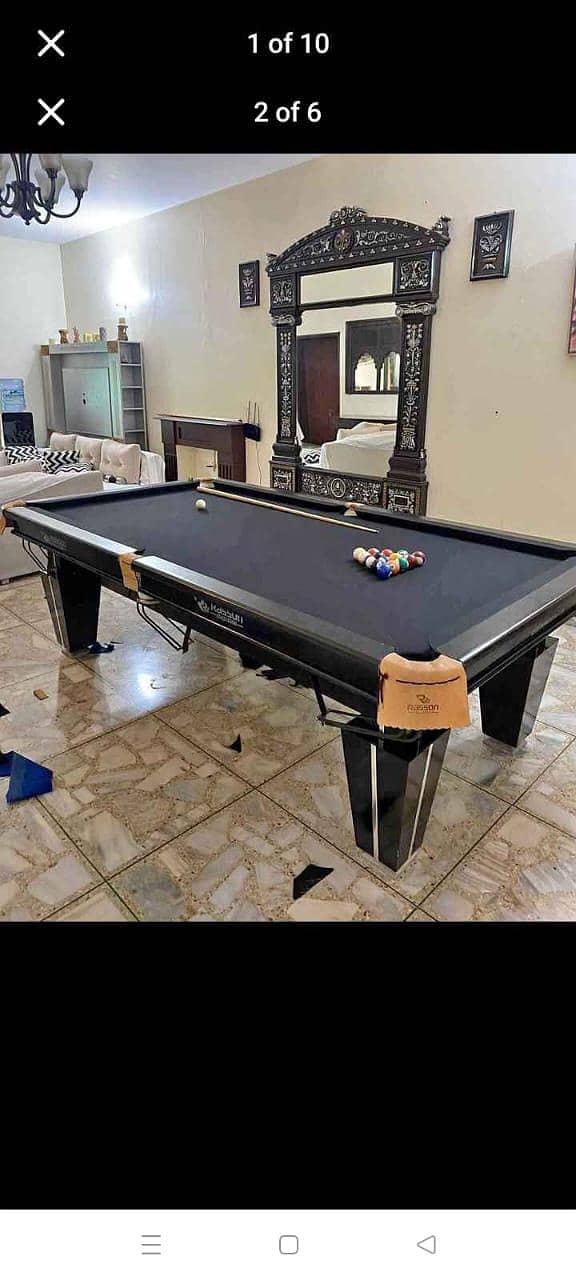 Pool table/billiards/snooker/table tennis/badawa/carrom

                                                            alt=