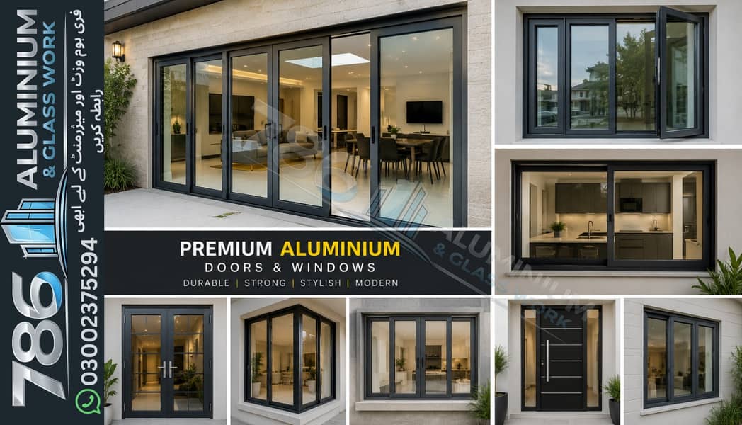 786 Aluminium Windows & Sliding Doors Work Premium Glass Work Karachi

                                                            alt=