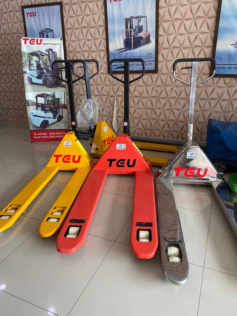 TEU Manual Pallet Jack 3 Ton & 5 Ton | Hand Pallet Truck Pakistan

                                                            alt=