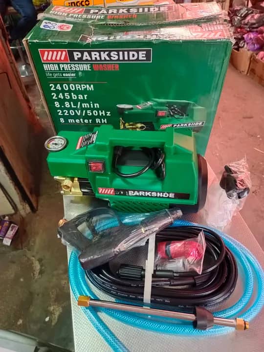 PARKSIIDE German Washer-245Bar/2400W 12M/40 ft Pipe Induction Motor

                                                            alt=