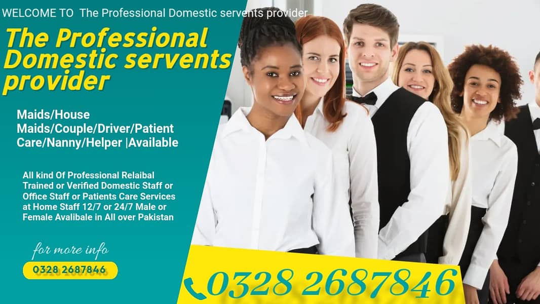 Maid /Cook/ Baby Care / Patient Care / Nurse / Kitchen Helper/ Driver

                                                            alt=