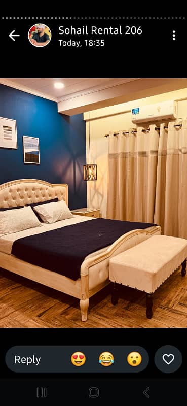 Par Day and short Time One and Two BeD Room appaertment Available Bahria Town Phase 4 and 6 Empire Heights 2 family apartment any time available

                                                            alt=