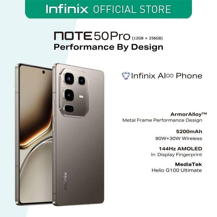 Infinix Note 50 16+256GB 10/10 conditions