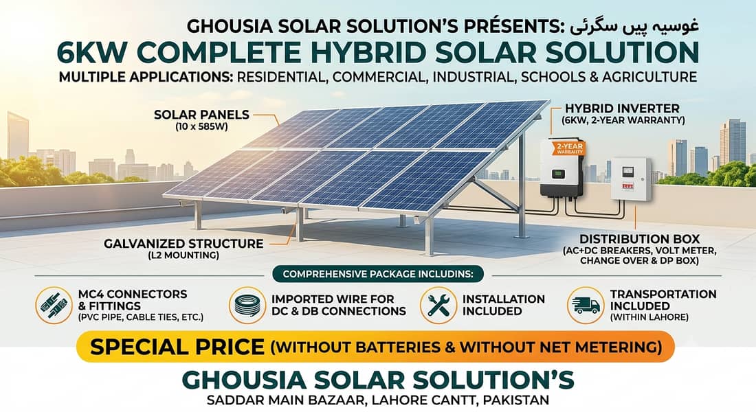 6kw Hybrid Solar Installation/ Solar Structure / Complete Setup

                                                            alt=