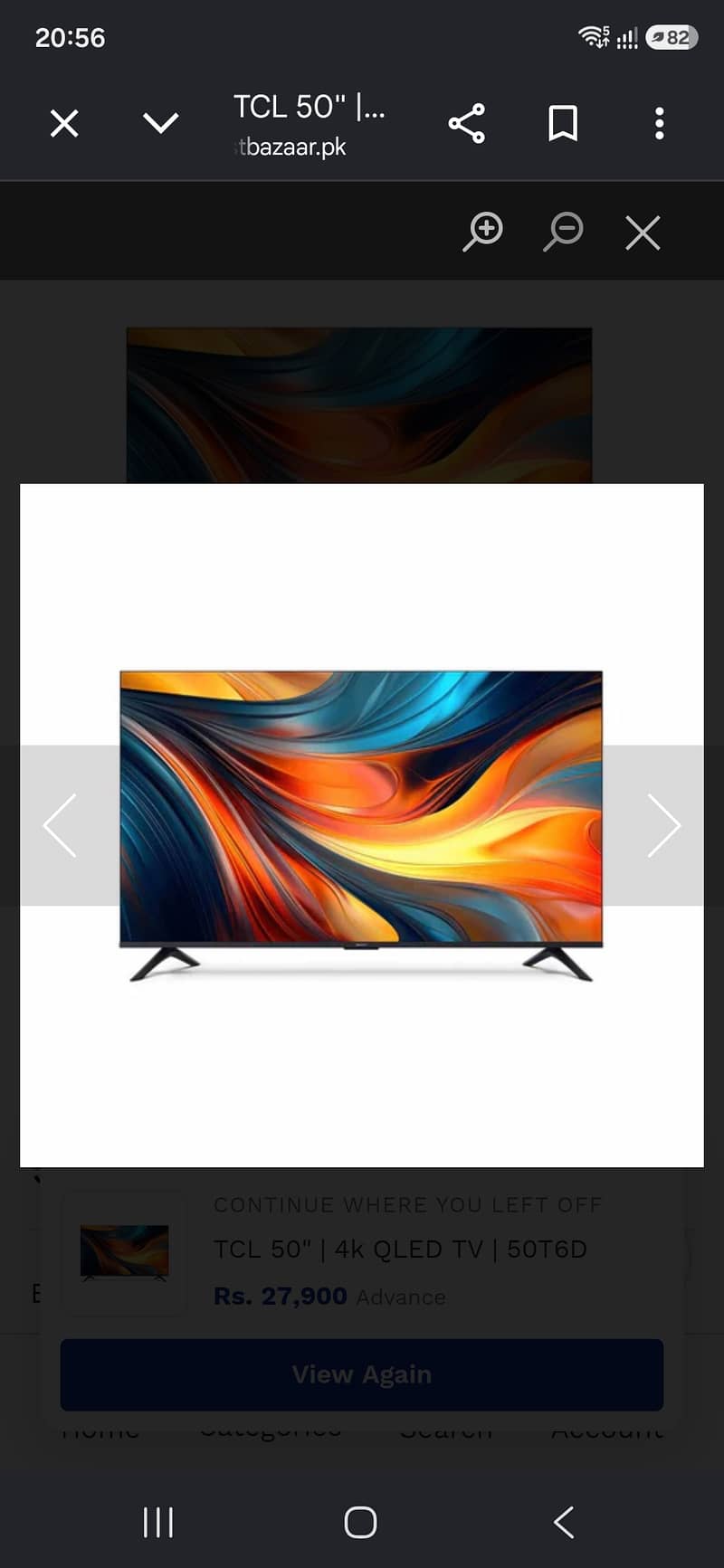 Brand New Sealed TCL 50" 4K QLED (50T6D) – Official Warranty – Fixed D

                                                            alt=