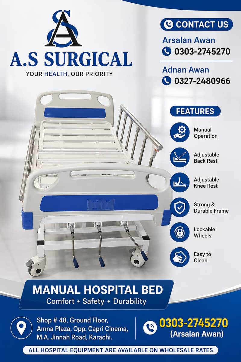 Hospital Bed | Manual Single Function | Patient Bed for Home & Clinic

                                                            alt=