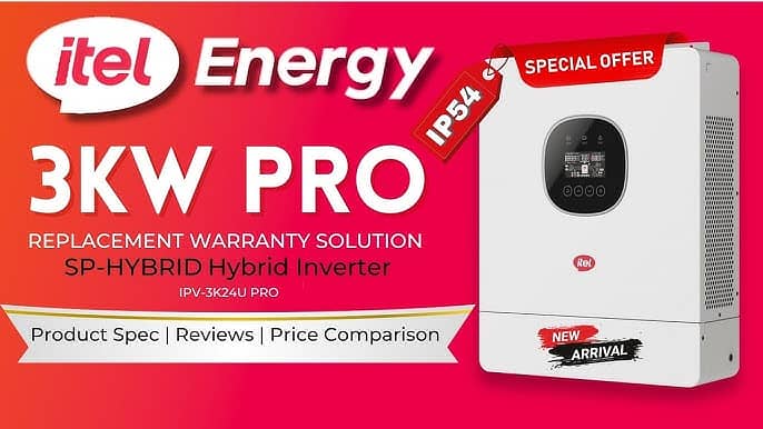 ITEL 3kw Pro IP54 Hybrid Solar Inverter/ off grid Solar Inverter

                                                            alt=