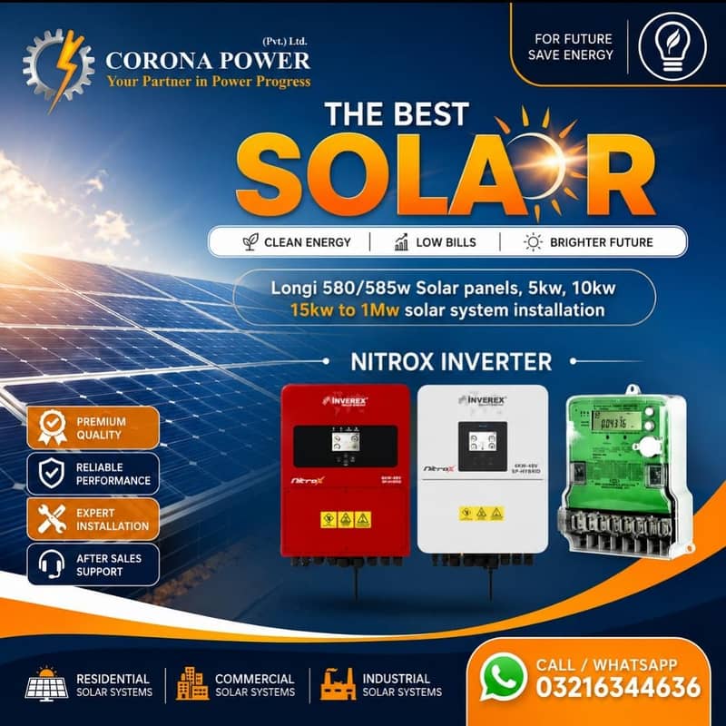 Solar System Installation | Premium brands (Longi x10, Canadian topcon

                                                            alt=
