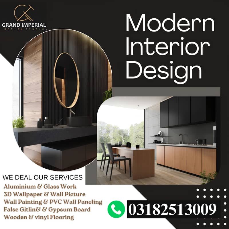 Aluminium & Glass,False Ceiling,Paint Work,Wood Work,Marble work,Door

                                                            alt=