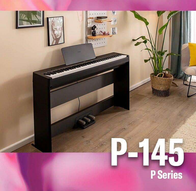 Box pack Yamaha P-145 with original supply  1 year official warranty

                                                            alt=
