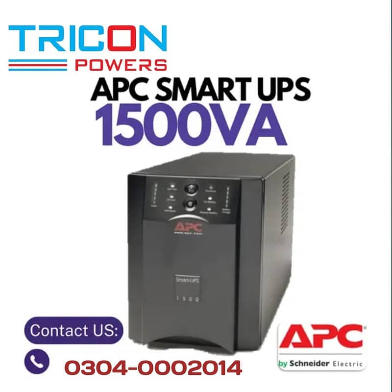 APC UPS 750VA,1000VA,1500VA,2000VA,3KVA,5KVA Box Pack & Imported Used

                                                            alt=