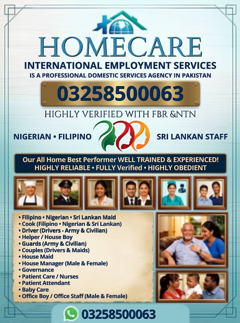 Negirian Maids / House Maids /cook/House chef / Baby Sitter available

                                                            alt=