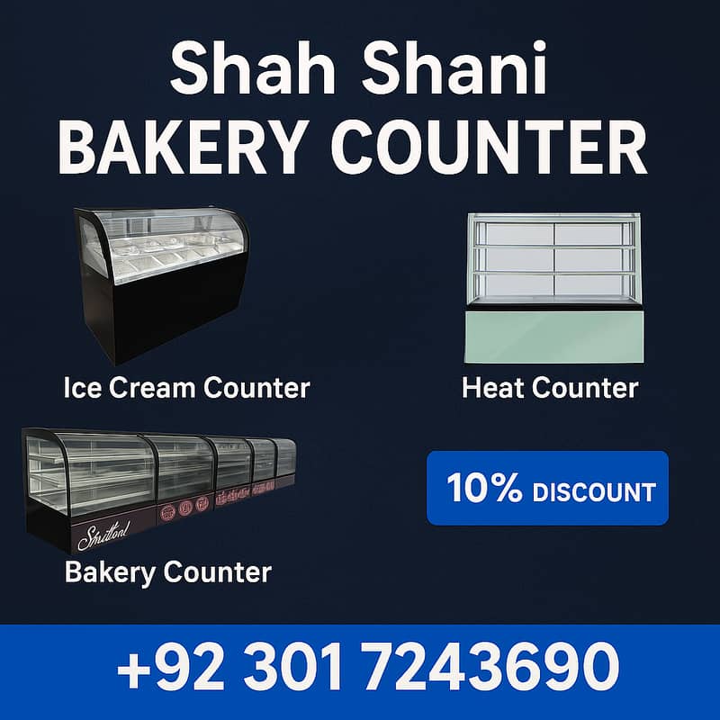 Showcase counter , Bakery counter , Mart counter , Display counters