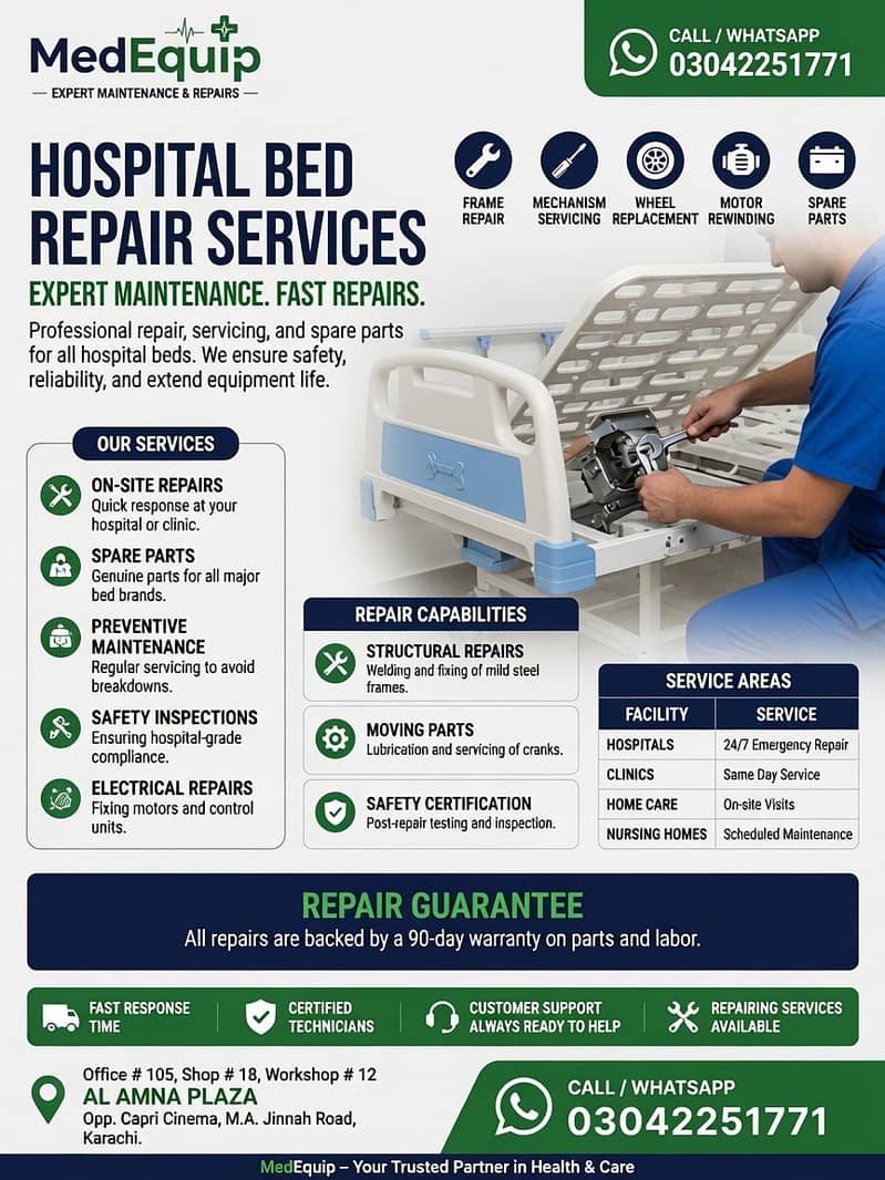 Hospital Bed Maintenance & Repair | Bed Service | On-Site Repairs