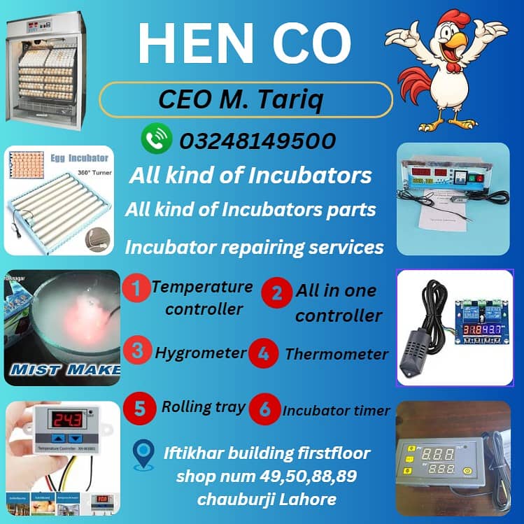 Incubators |brooders for chicks|Incubator spare parts|Repairing center

                                                            alt=