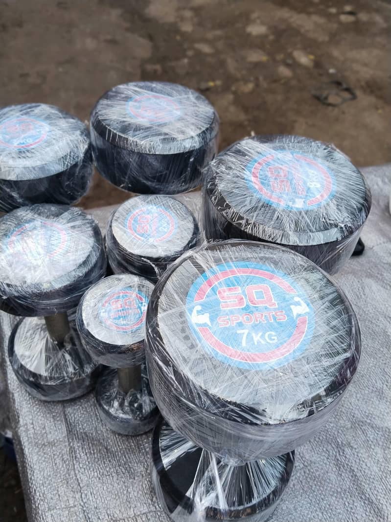 Dumbbells Rubber / Dumbbells / Home use and commercial Dumbbells/Gym

                                                            alt=